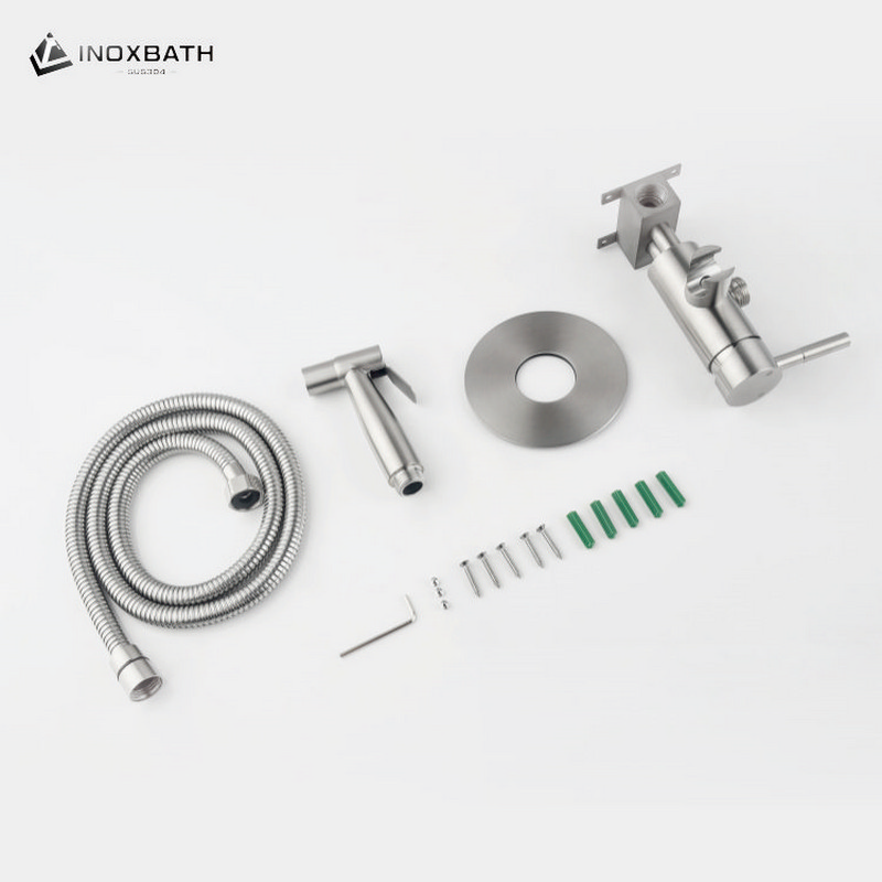 Stainless Steel Bidet Spray Shattaf Handheld Bidet Health Faucet Rustproof Hygienic Surface