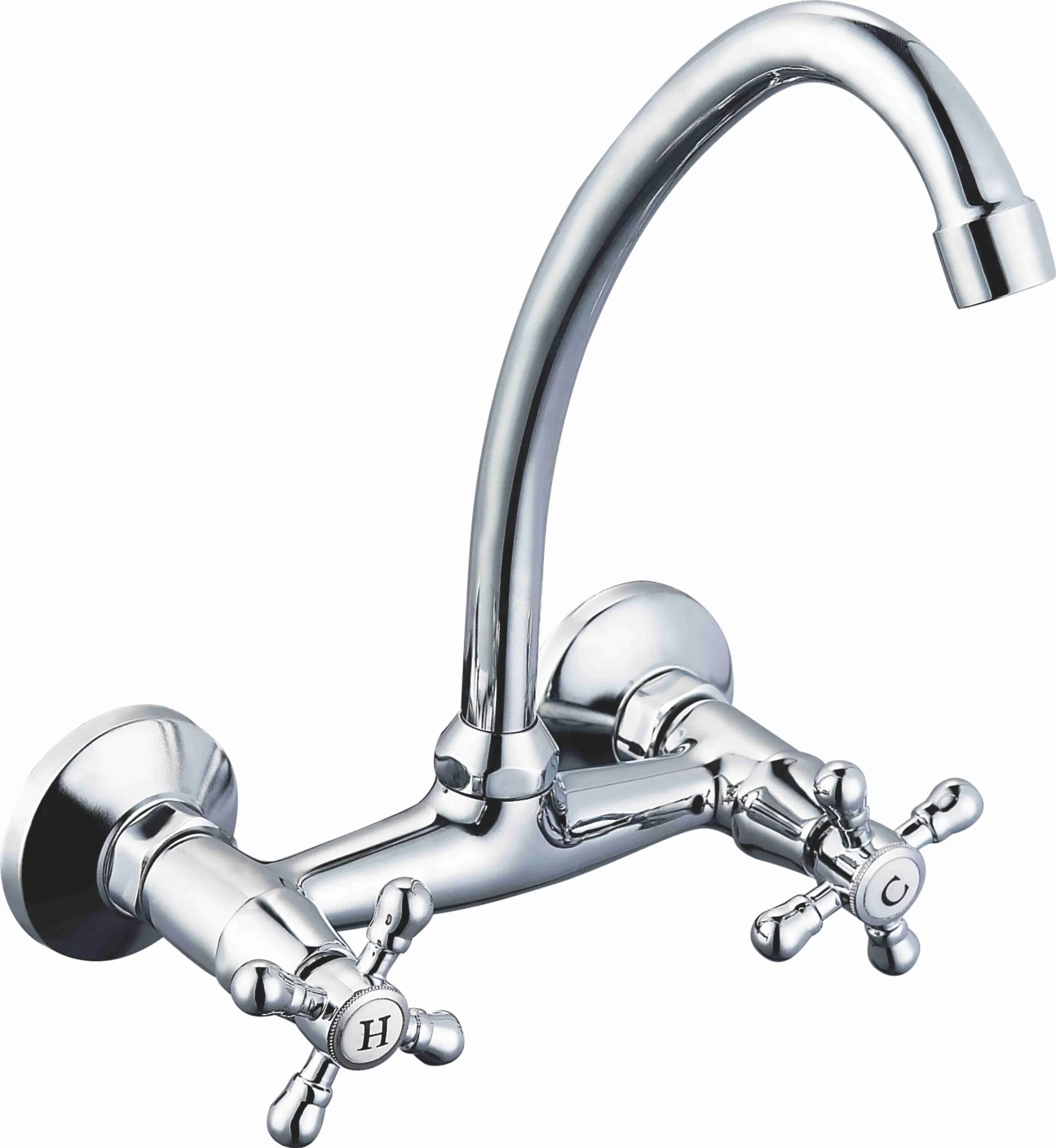 Wholesale 360 Rotatable Kitchen Faucet Center Deck Mount Bridge Faucet