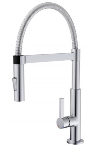 Sanitary Ware Spring Pull out Shower Water Tap Kitchen Sink Faucet