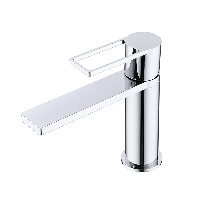 Economic Matte Black Single Lever Brass Wash Mixer Tap Basin Faucet