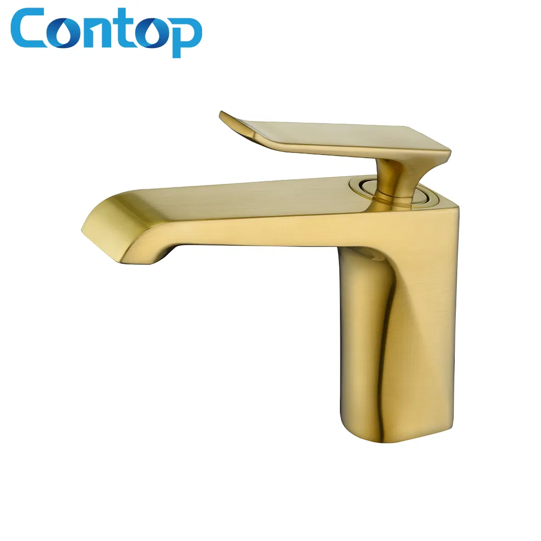 Deck Mounted Single Lever Brass Basin Faucet Mixer