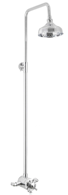 The Contracted Design of Beautiful Brass Polished Chrome Thermostatic Shower Valve