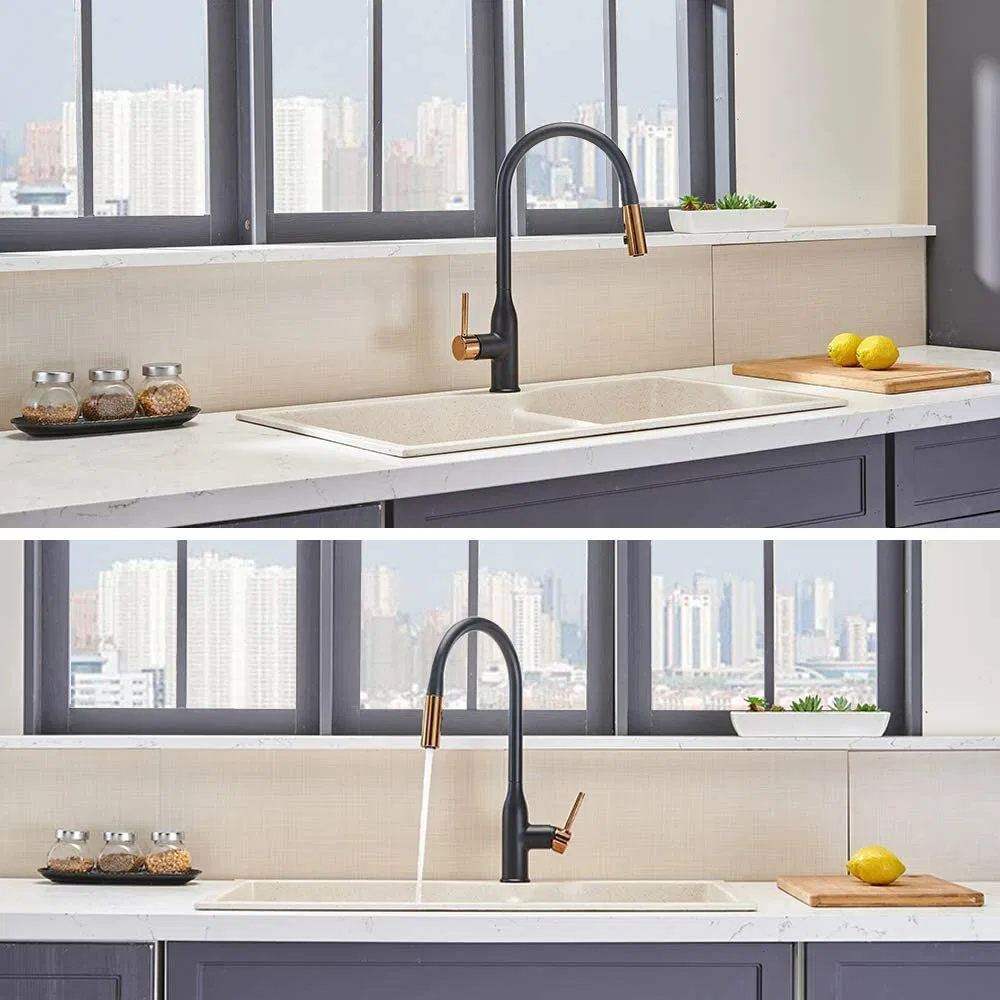 Kitchen Faucet Cupc Pull out ABS Two Function Sprayer Single Handle Sink Mixer Tap Kitchen Faucets