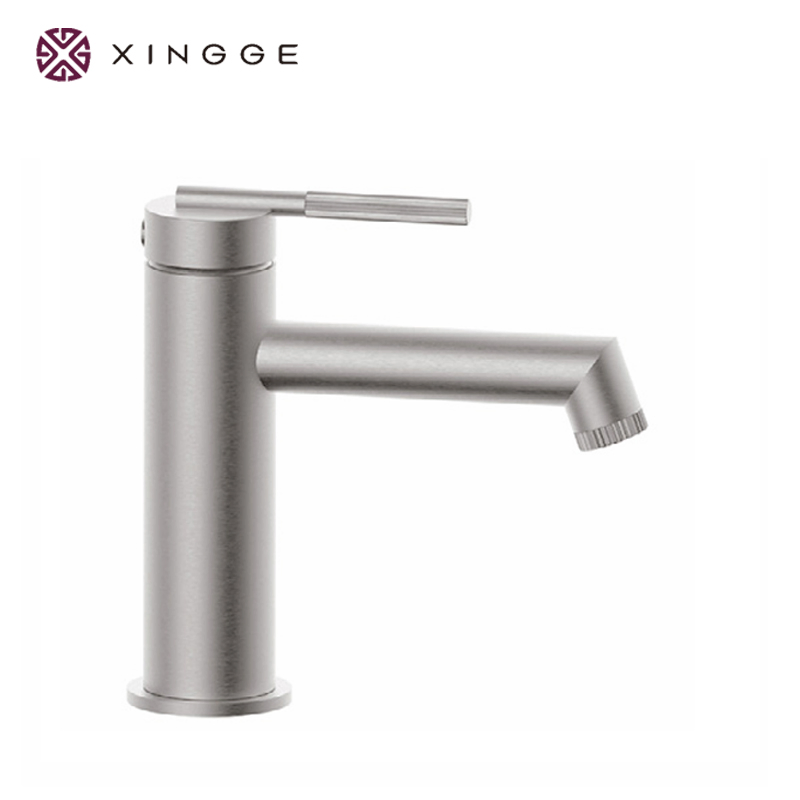 Premium Brushed Nickel Deck Mounted Shower Basin Faucet