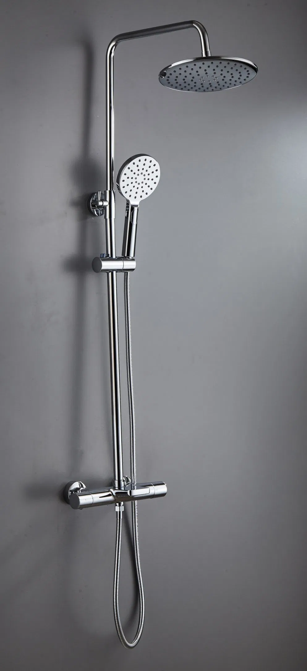 Modern Style Solid Brass Body Thermostatic Valve Shower Set System