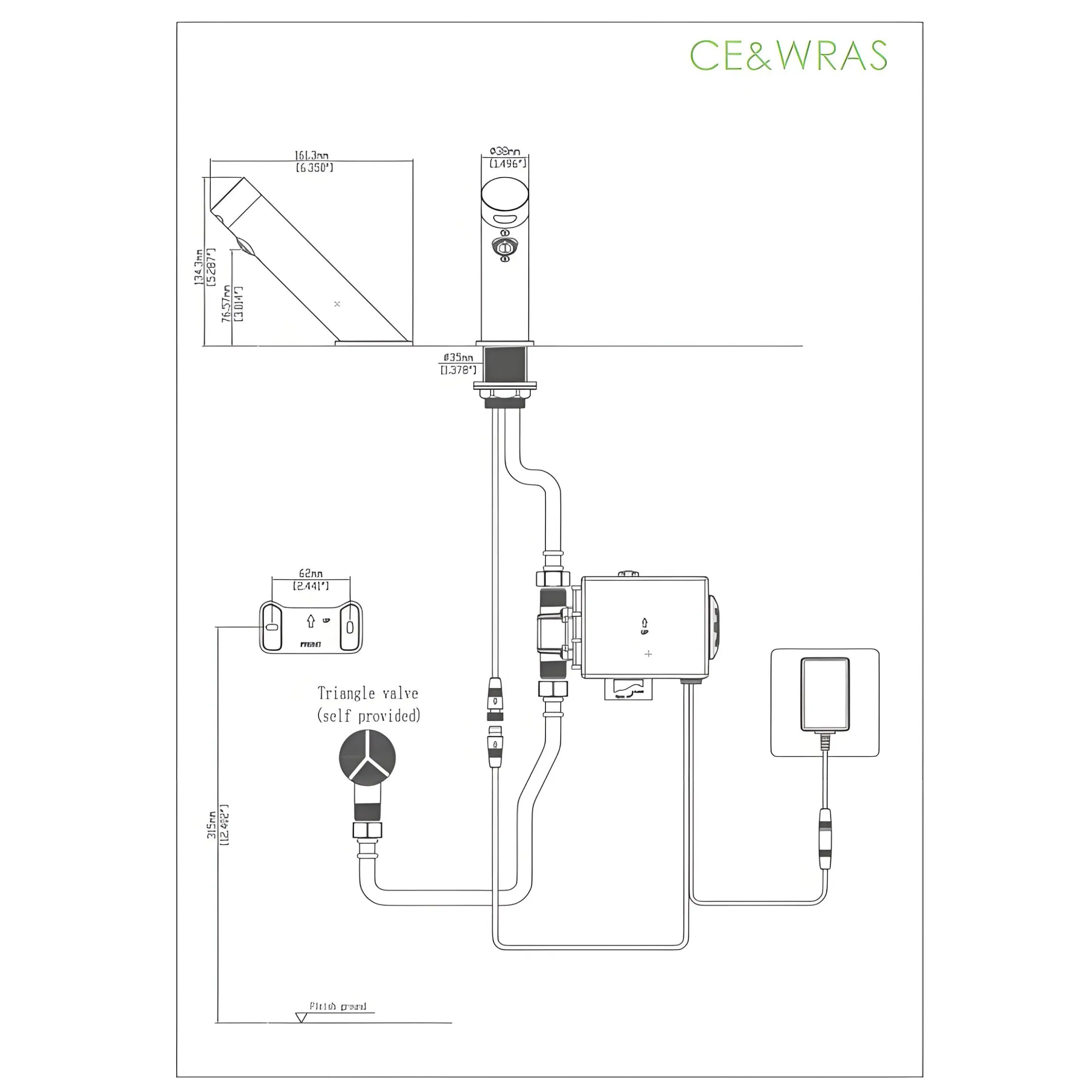 Brass Sensor Faucet Automatic Basin Faucet Foaming Soap Dispenser Brushed Nickel Finish Brass