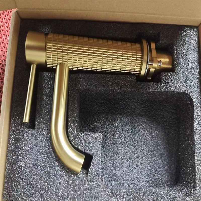 Deck Mounted Tall Basin Mixer Plated Chrome, Matt Black