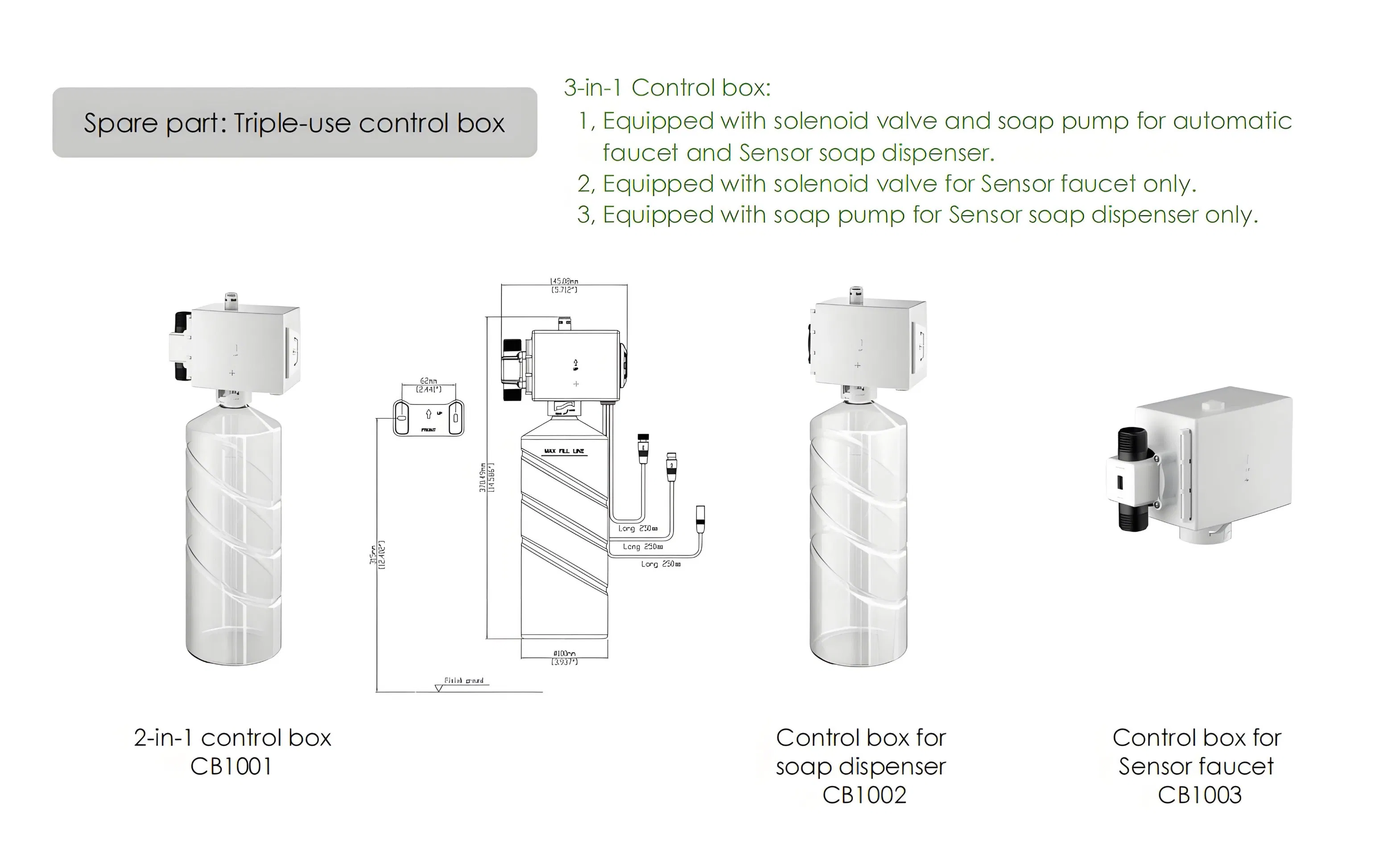Brass Sensor Faucet Automatic Basin Faucet Foaming Soap Dispenser Brushed Nickel Finish Brass