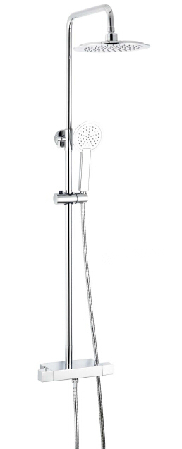 The Contracted Design of Beautiful Brass Polished Chrome Thermostatic Shower Valve