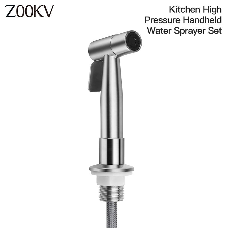 Head Replacement for Kitchen Sink Faucet-Brushed Nickel Replacement Kitchen Sink Side Sprayer Set