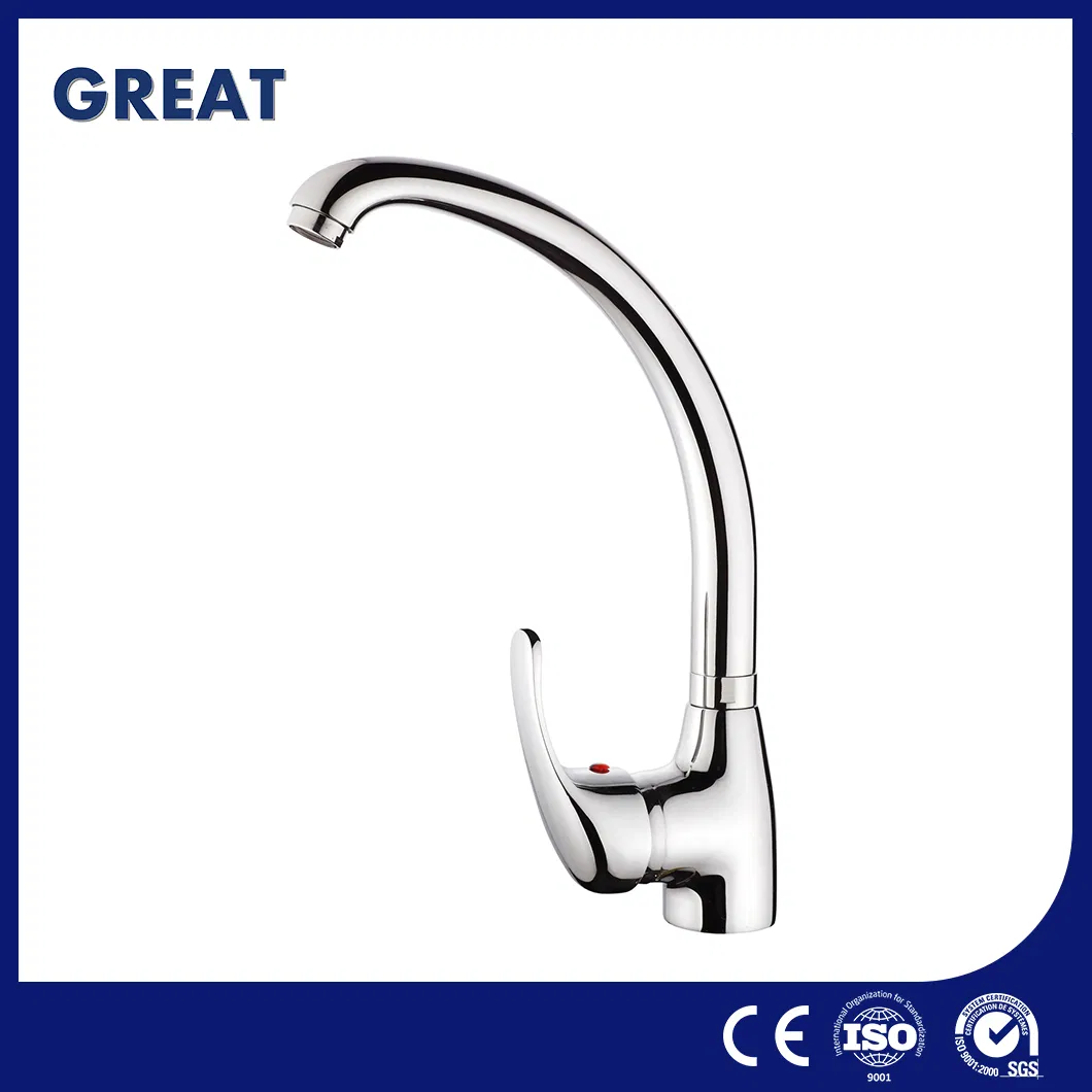 Great Cheap Kitchen Faucet Suppliers Wholesale Gl12119A81 Chrome Single Lever Kitchen Faucet Versatility Brushed Nickel Faucet Kitchen