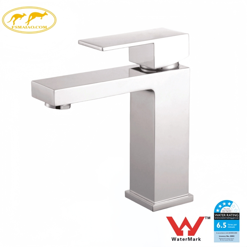 Watermark Wels Standard Bathroom Deck Mounted Single Hole Short Basin Mixer