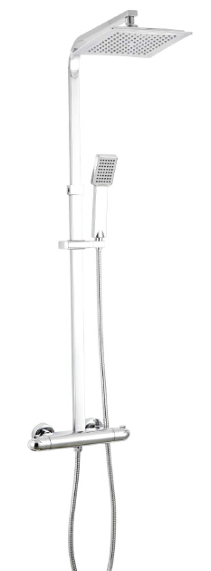 The Contracted Design of Beautiful Brass Polished Chrome Thermostatic Shower Valve