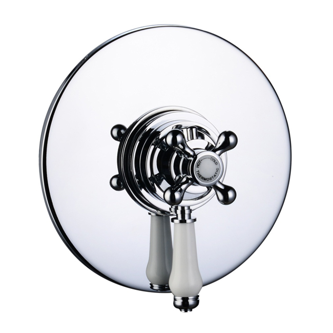 Solid Brass Polished Chrome Thermostatic Shower Valve