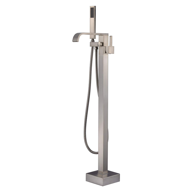 Hot Selling Floor Mount Freestanding Bathtub Faucets Mounted with Handheld Shower Mixer