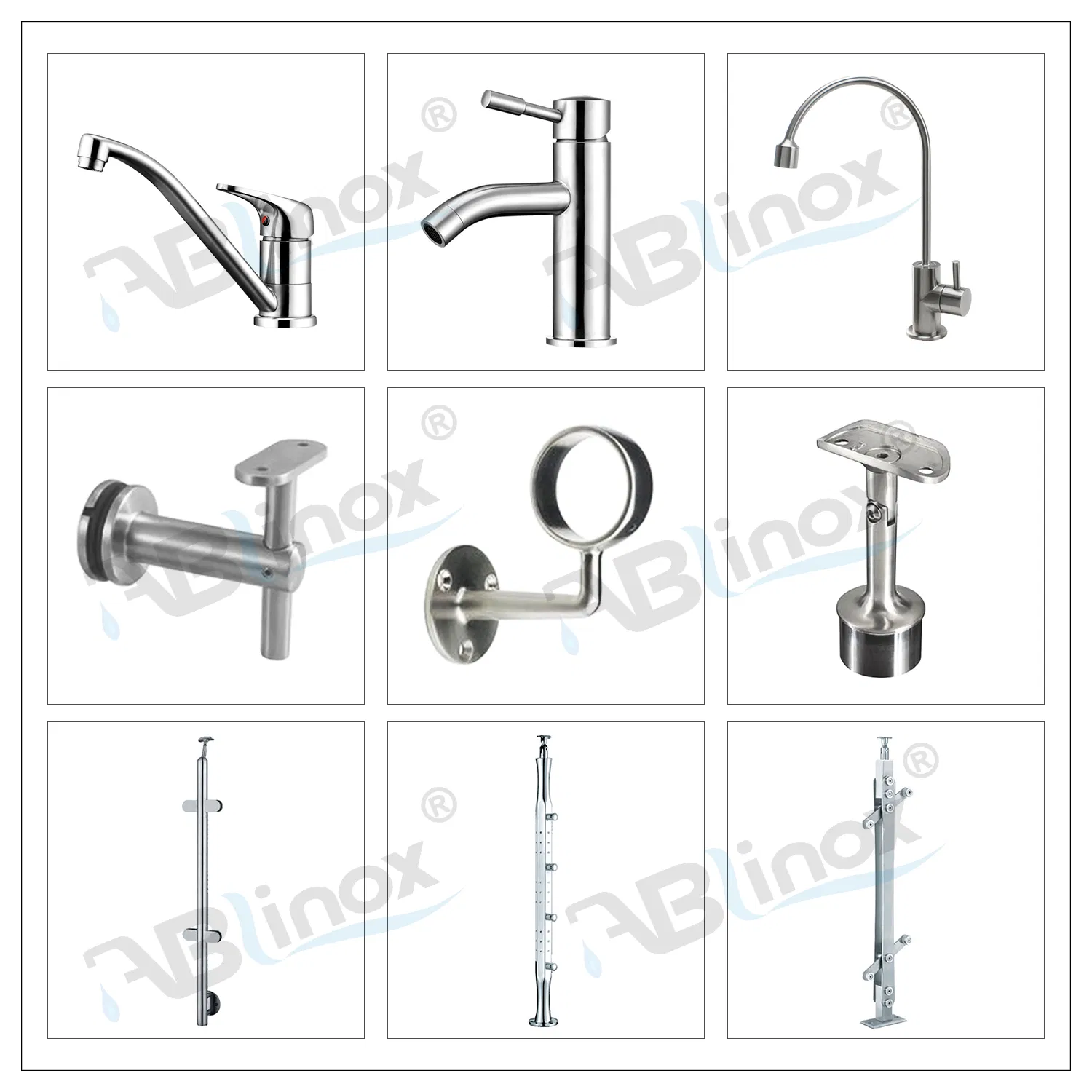 CNC Machine Part Stainless Steel 304 Freestanding Bathtub Shower Faucet