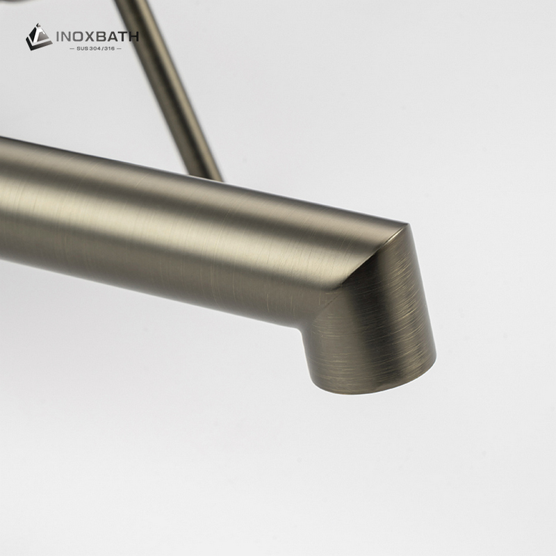 Wall Mounted Concealed Basin Mixer Tap, Single Lever Stainless Steel Faucet for High-End Residential and Hotel Projects