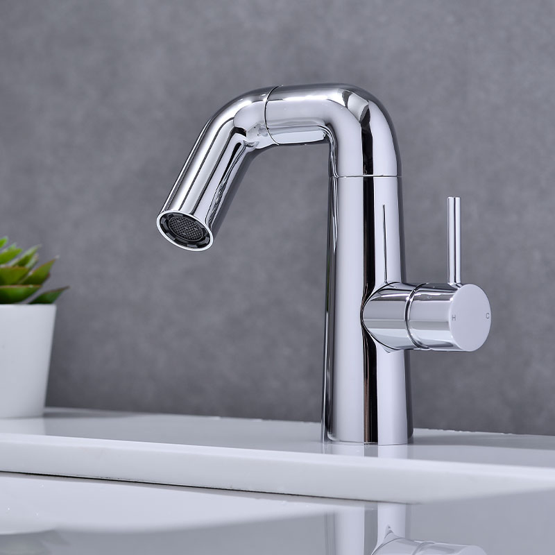 OEM Customized Deck Mounted Washroom Washbasin Bathroom Basin Faucets Tap Hot Cold Mixer