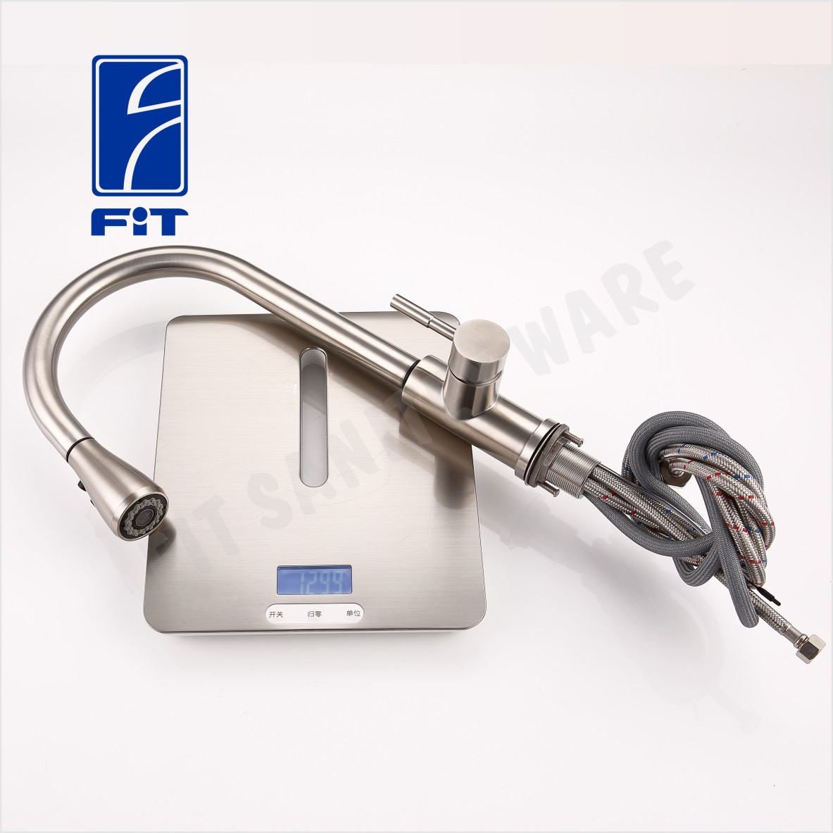 Stainless Steel Touchless Automatic Touch Control Pull out Down Kitchen Faucet Sensor Faucet (FT1127-T01)