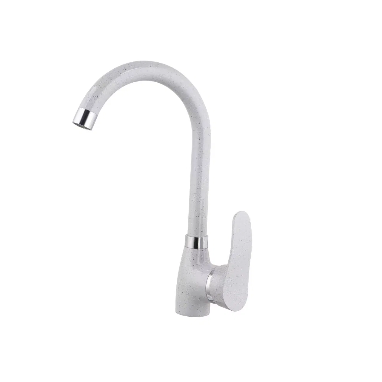 Modern Marble Surface Kitchen Faucet in Brushed Nickel