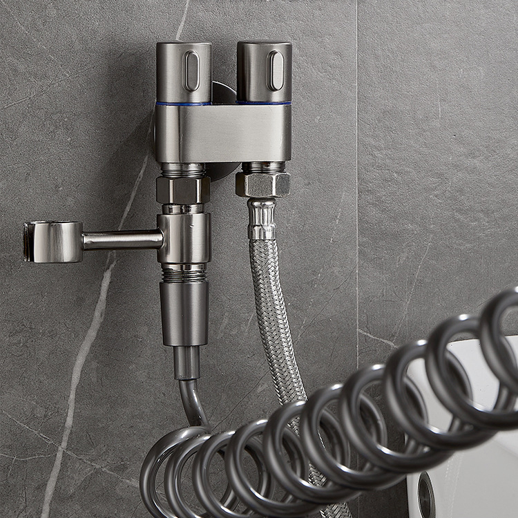 Hot Sell Chrome Spray Gun Shattaf Bidet Handheld Bidet Sprayer Health Faucet for Toilet