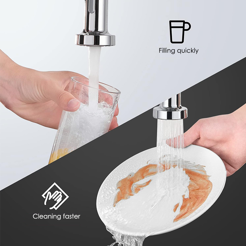 Brass Spring Pull out Pull Down Sprayer Kitchen Sink Mixer Faucet