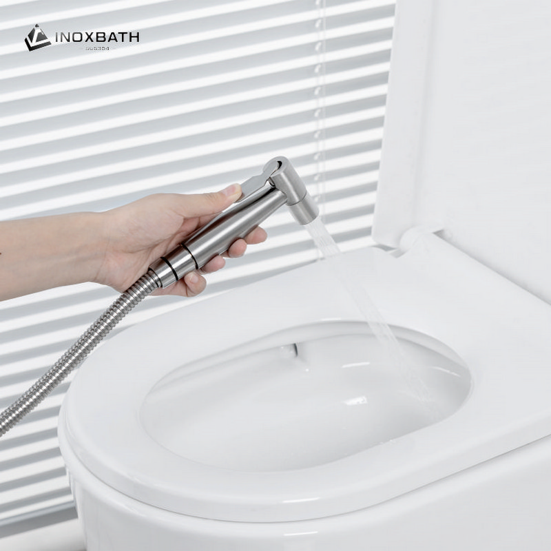 Stainless Steel Bidet Spray Shattaf Handheld Bidet Health Faucet Rustproof Hygienic Surface