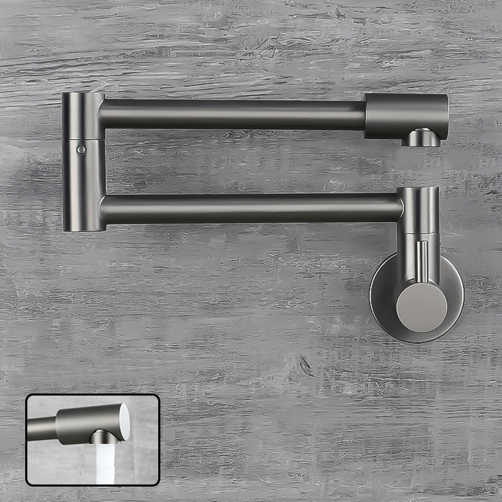 Premium Stainless Steel Wall-Mount Pot Filler Faucet for Kitchens