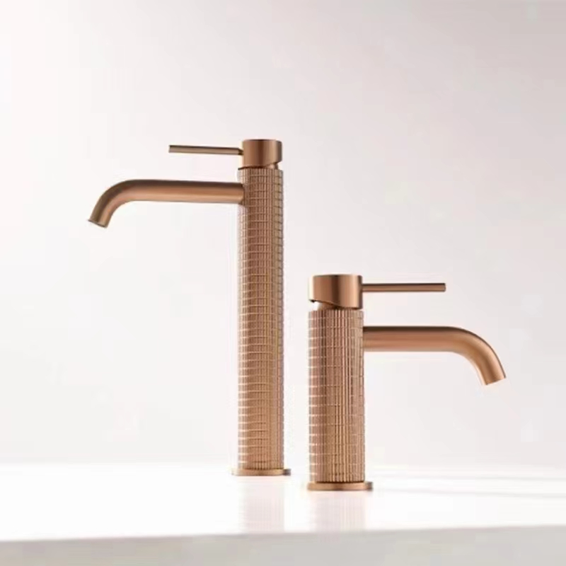 Deck Mounted Tall Basin Mixer Plated Chrome, Matt Black