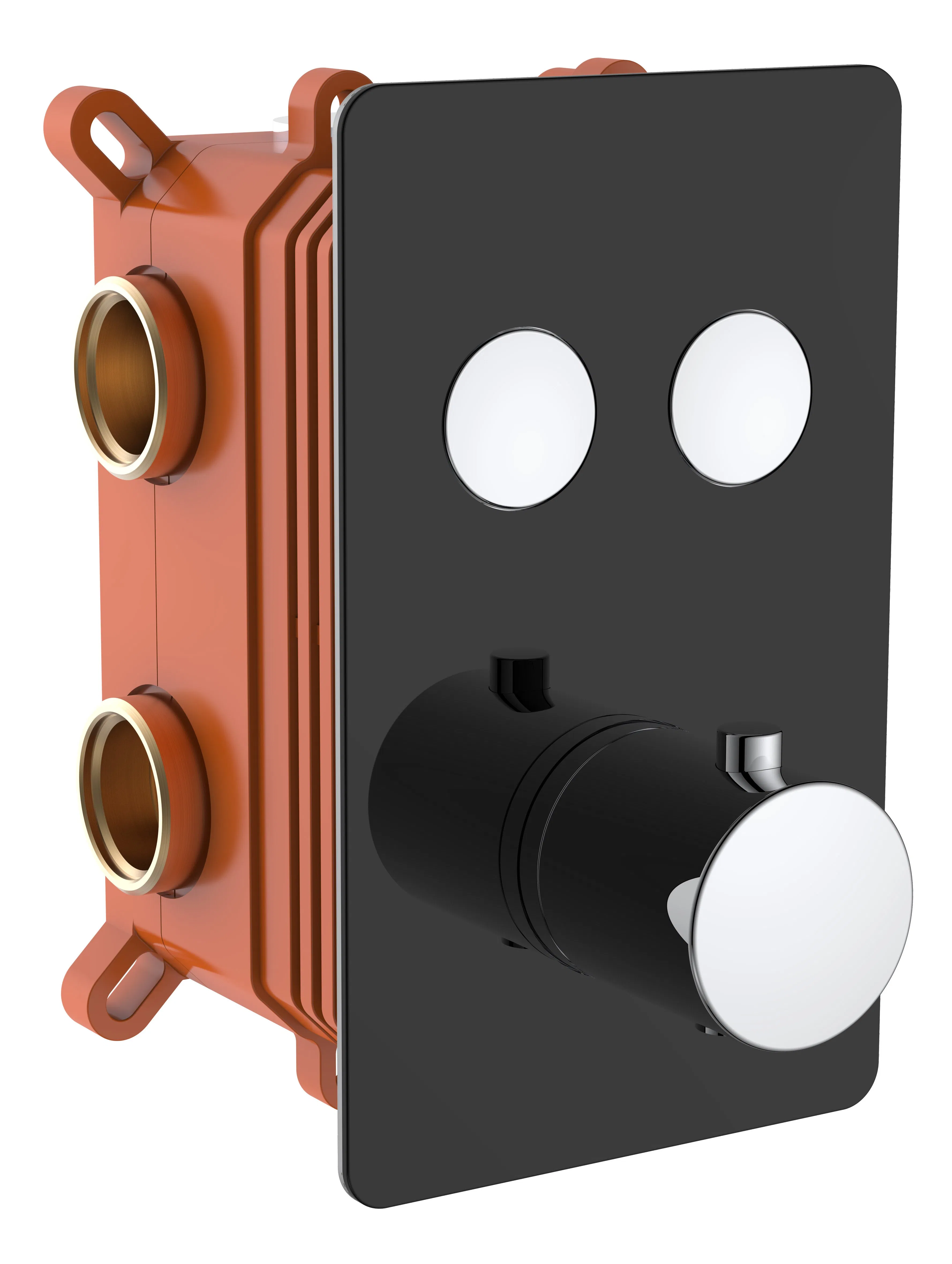 The Popular Style of Brass Polished Thermostatic Shower Valve