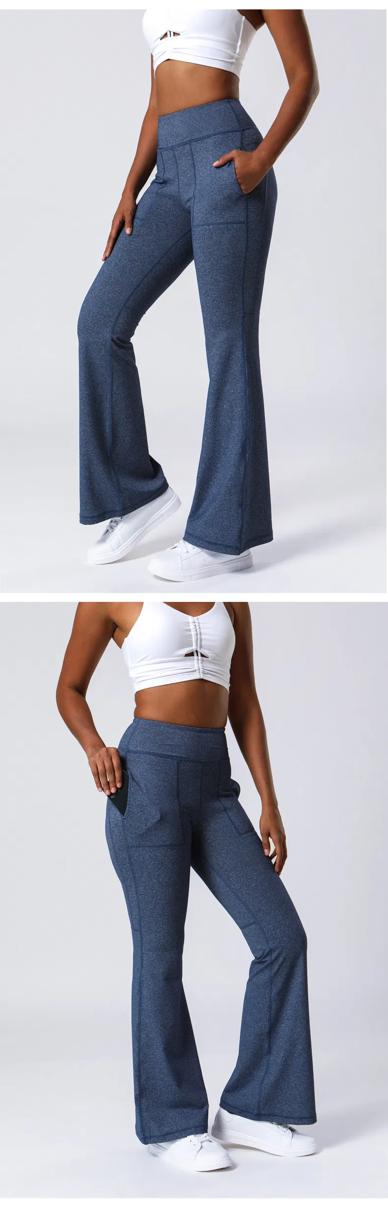 سراويل رياضية نسائية غير رسمية، بنطلونات مستقيمة الساق، بنطلونات جرس، بنطلونات بقصة واسعة، ليجنغز، ملابس رياضية