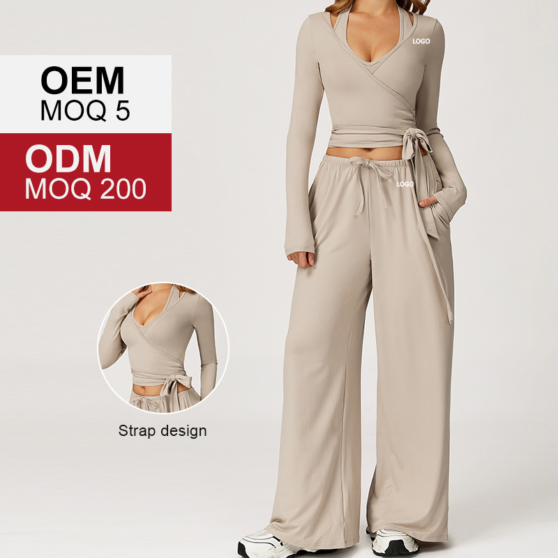 مجموعة يوغا سريعة التجفيف بحمالة ظهر جميلة من المصنع بالجملة 90%Polyester/10%Spandex مجموعة رياضية عصرية ملابس لياقة بدنية للجري غير رسمية