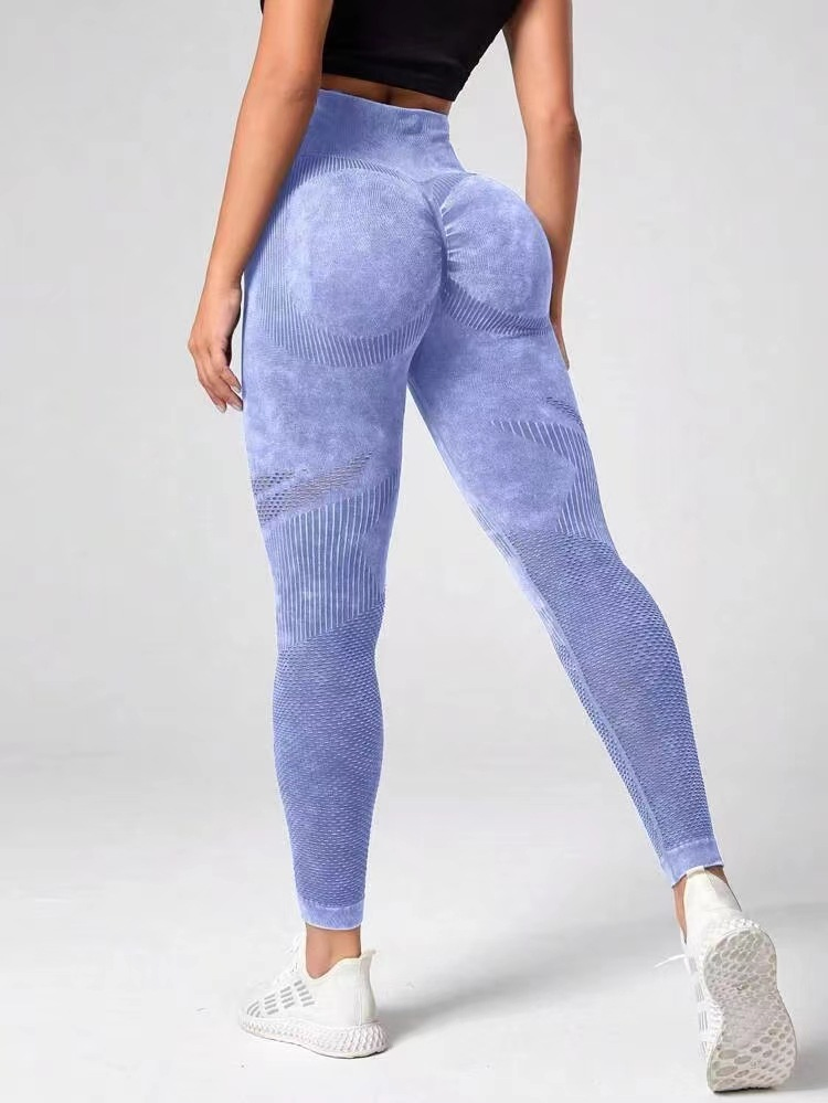 New Hollow Seamless Yoga Pants High Waist Peach Hip Lifting Fitness Pants Women's Yoga Wear