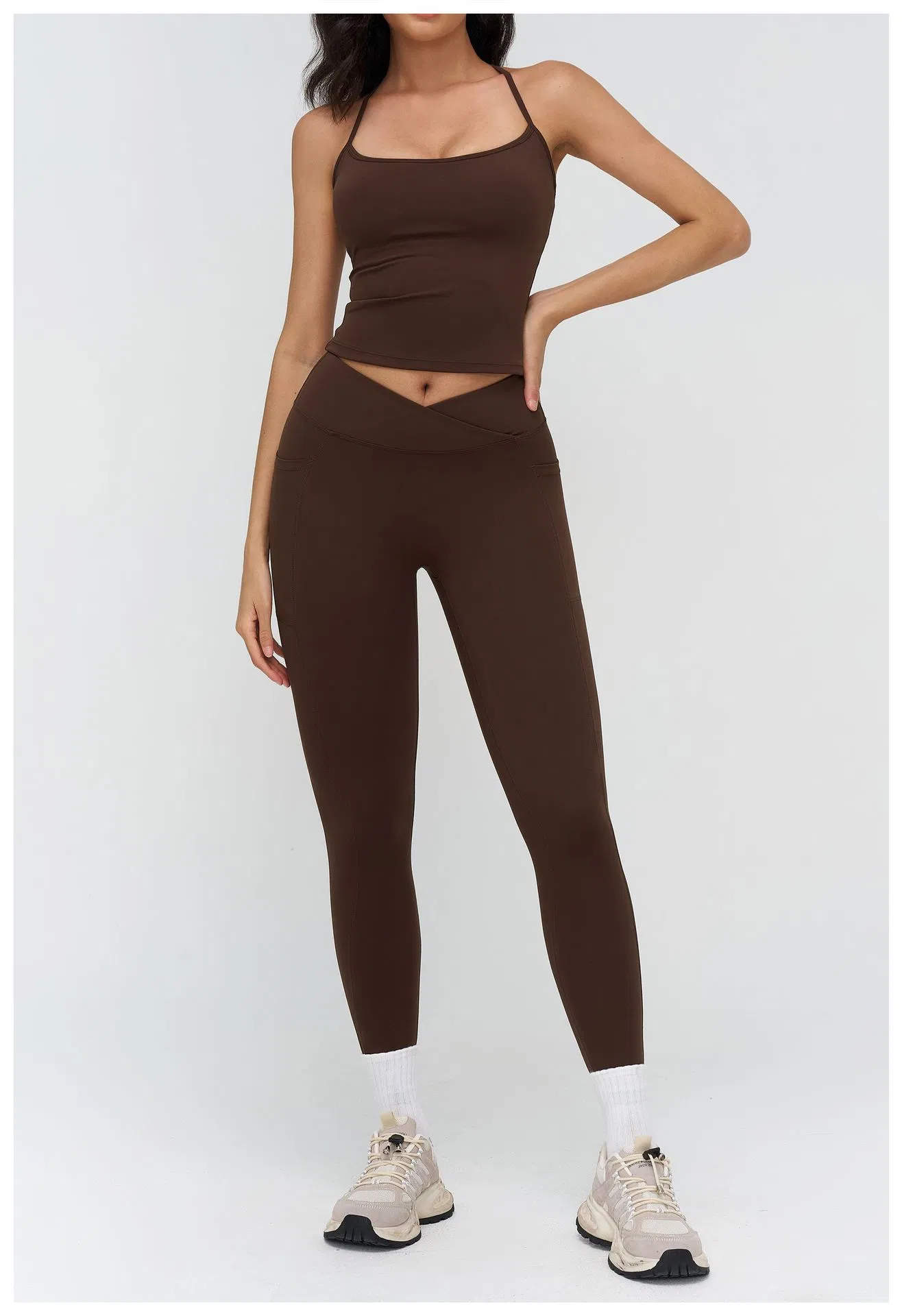 سراويل رياضية نسائية كبيرة الحجم عالية الخصر مجموعة من Leggings اليوغا بسعر الجملة، سريعة الجفاف وقابلة للتنفس، ملابس رياضية للجيم
