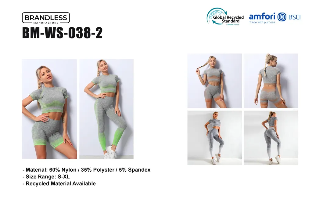 سيدات 2PCS بدلات رياضية نسائية مثيرة ساخنة ملابس صالة رياضية كمال الأجسام ملابس رياضية بدلات مريحة حمالة صدر رياضية سلسة بلوزة بأكمام طويلة شورتات رياضية ليغينغ للتمارين اليوغا