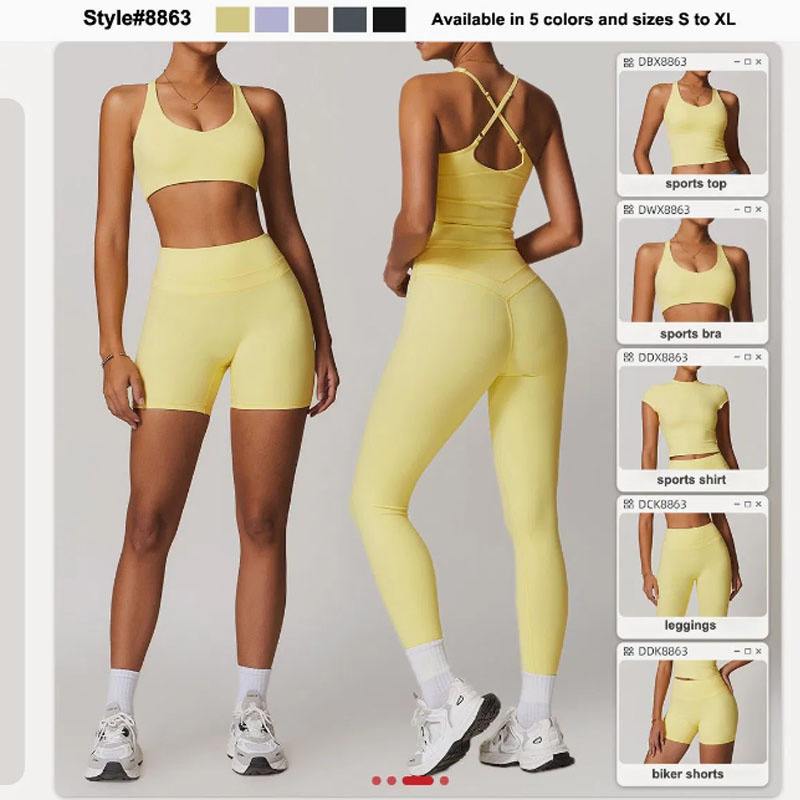 شورتات نسائية بدون seams عالية المرونة لليوغا مع تصميم يبرز المؤخرة ملابس رياضية للصالات الرياضية