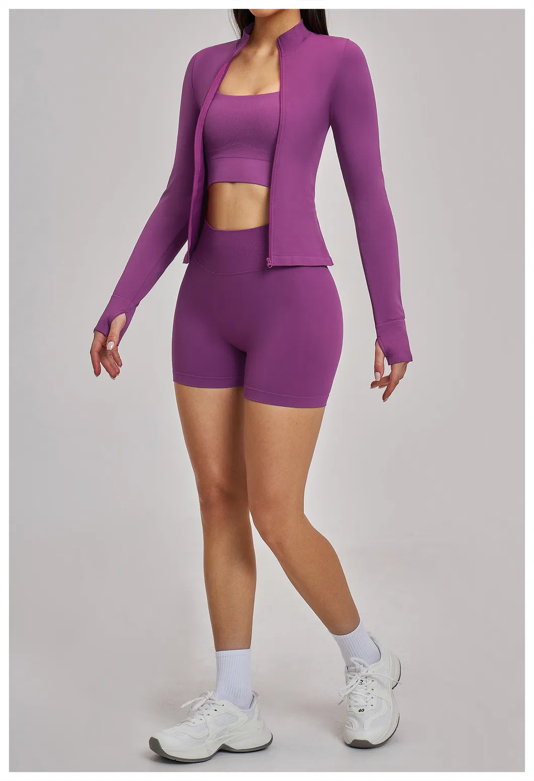 مجموعة ملابس رياضية نسائية 3PCS