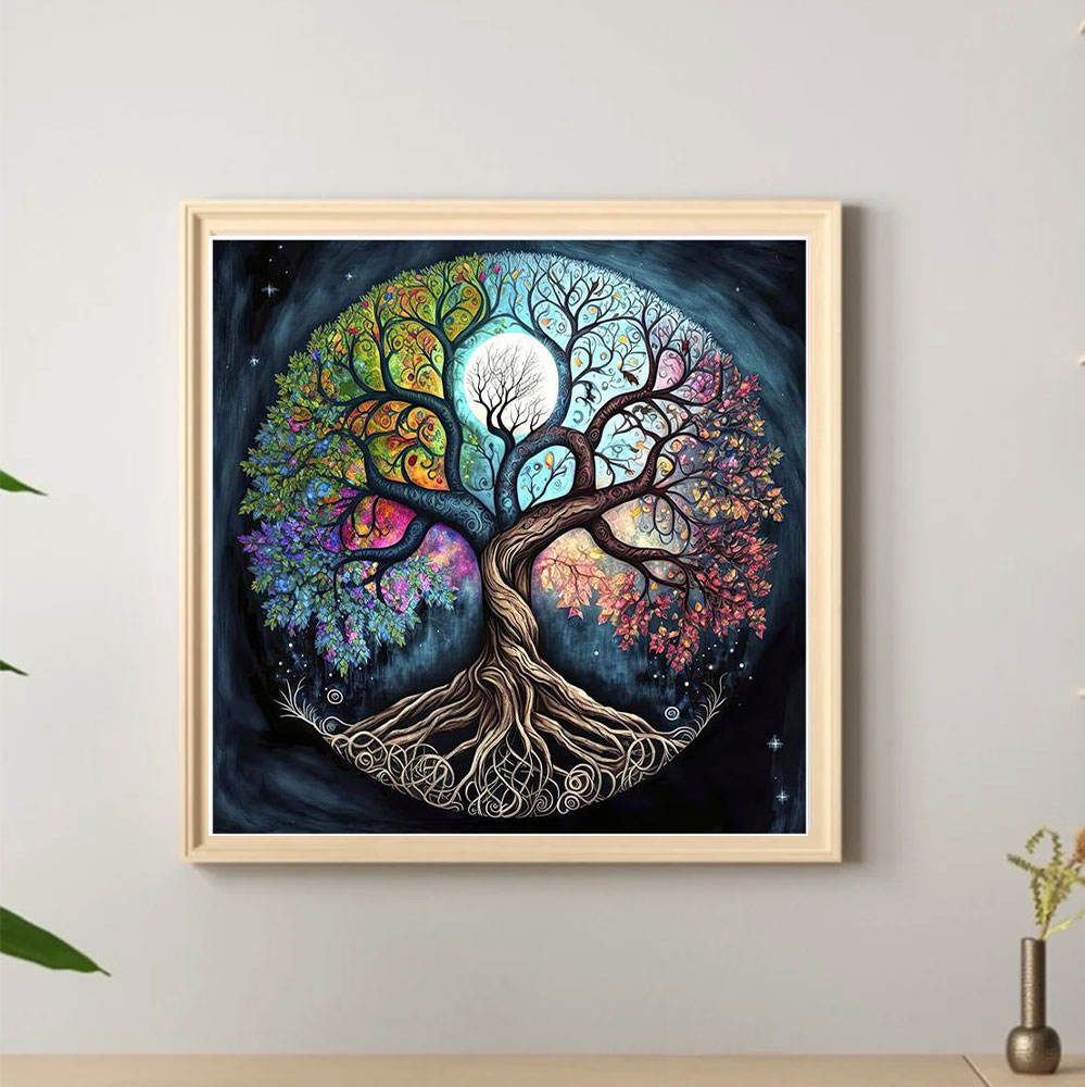 Landscape Series Magical Tree of Life Premium Ambiance Hand Embroidery Art Deco Gift Set