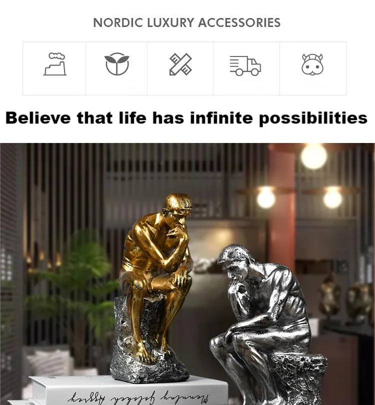 Thinker Sculpture Detail 1