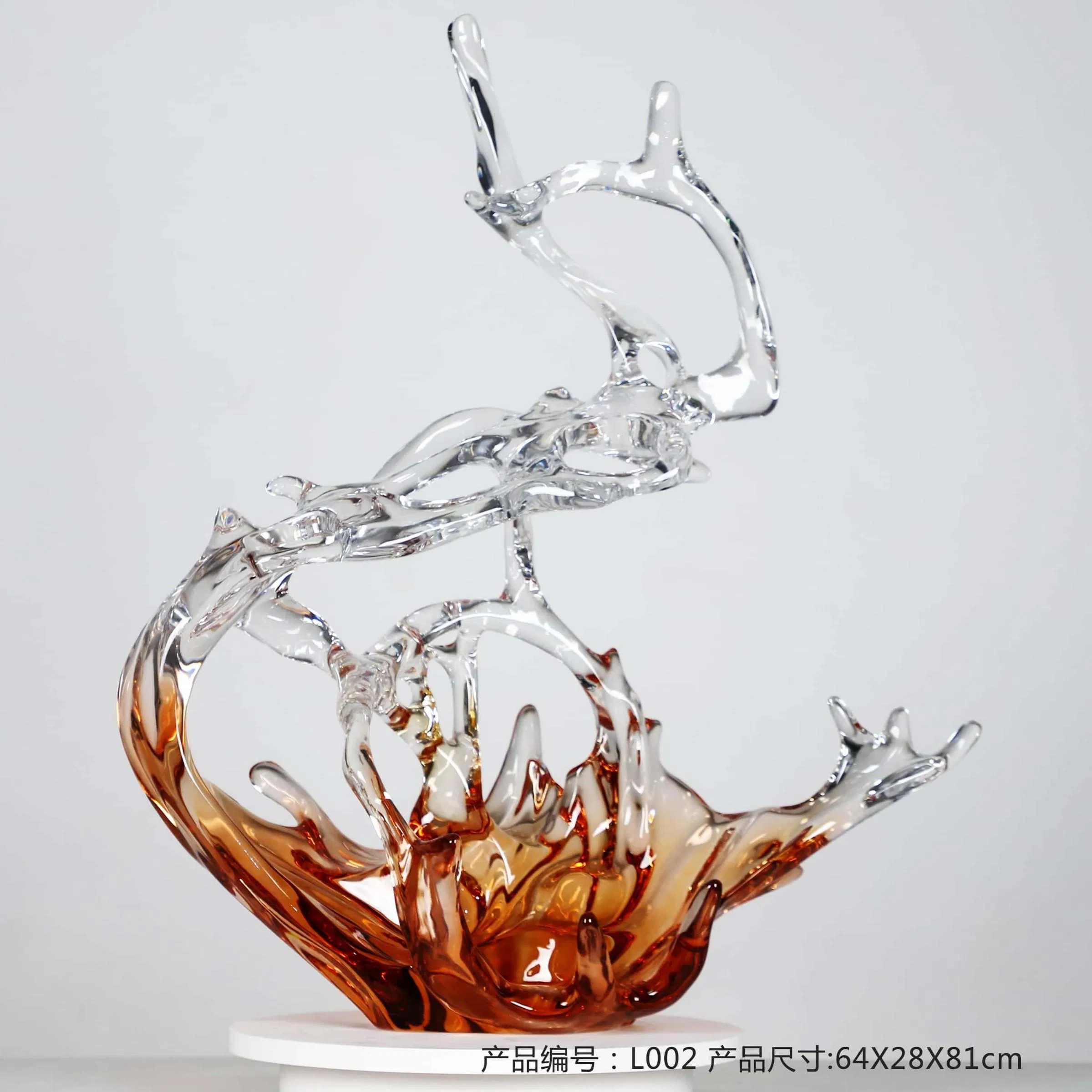 Blue Water Clear Modern Handmade Home Decor Resin Arts