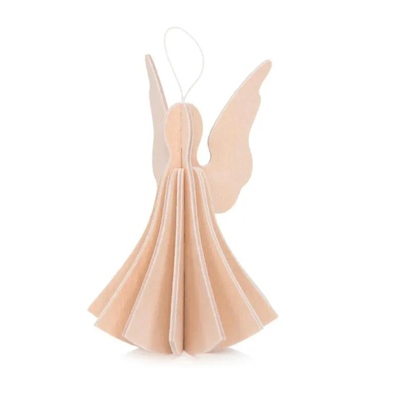 Wooden Angle for Xmss Decoration, for DIY Crafts Xmas Holiday Winter Home Tiered Tray Decoration