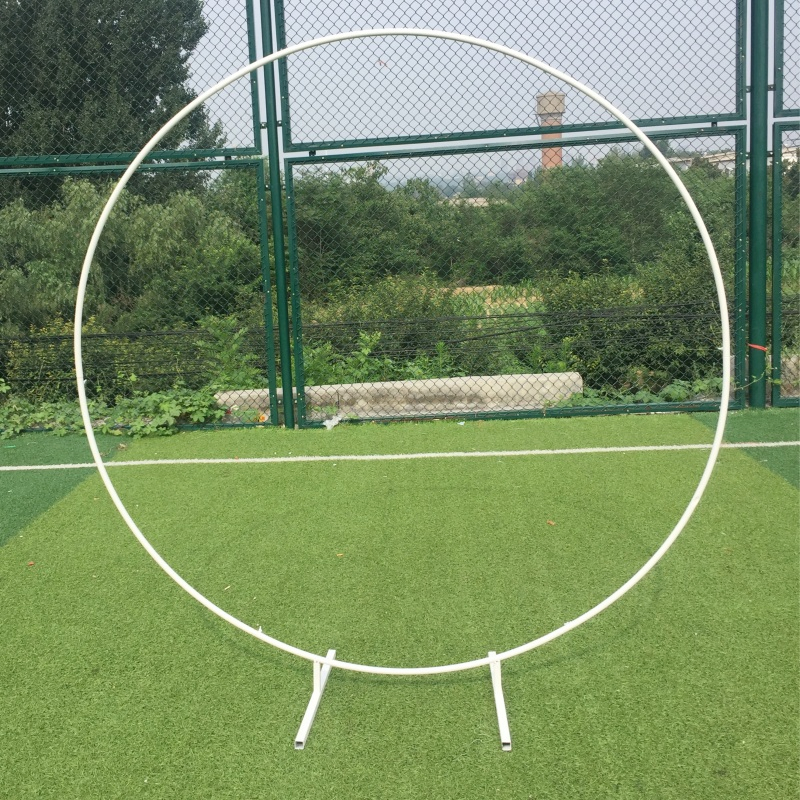 Iron Circular Balloon Arch Circular Background Frame Outdoor Wedding Decoration Supplies Gold Flower Arch