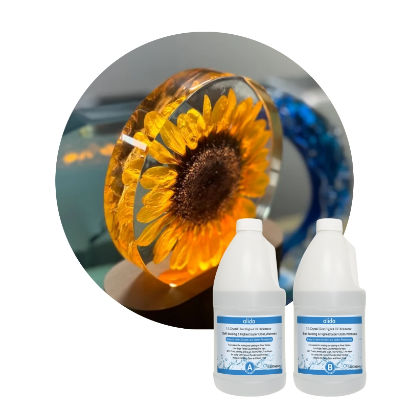 Factory Price Epoxy Resin Sealants Creative Clear Resin Coasters for Jewelry Making Woodworking UV Resistance Low Art DIY Hand Making Crafts Ab Glue Good