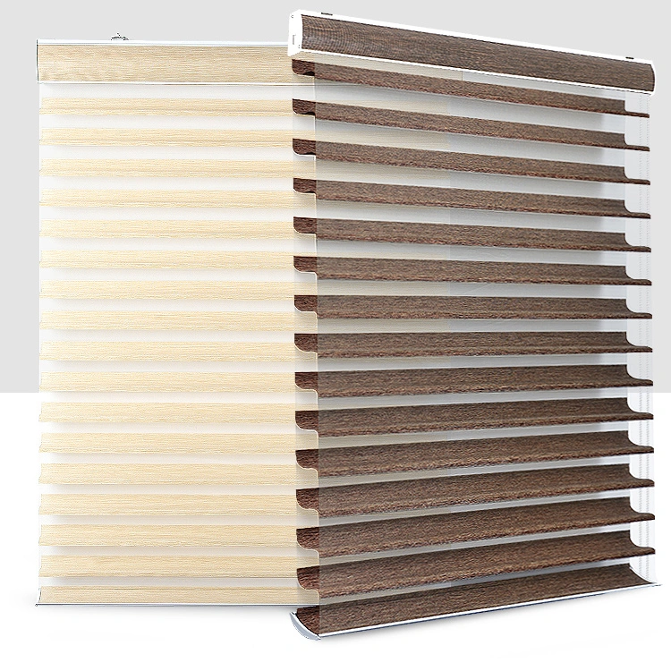 Sheer Linen Fabric Silhouette Window Shangri-La Blinds