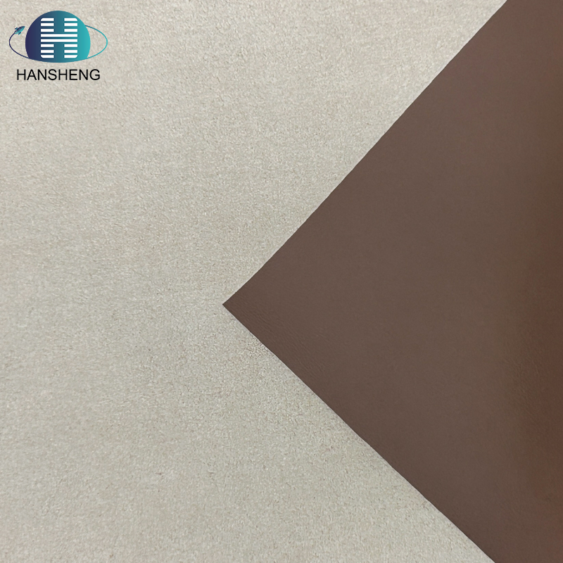 Stretchable Nappa Microfiber Synthetic Leather Fabric Durable Waterproof for Furniture and Automotive Upholstery