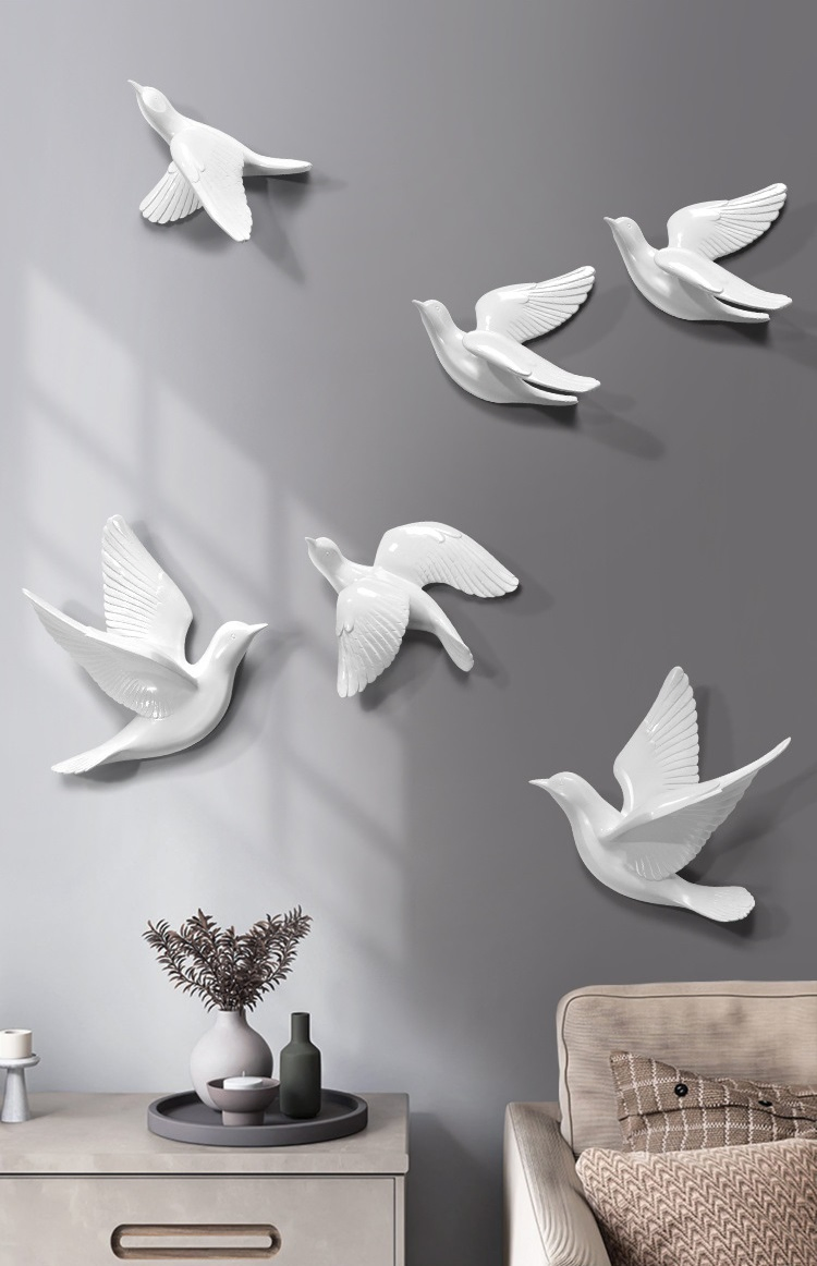 Charming Bird Resin Wall Art for Home Decor