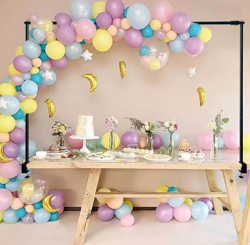 Hot Over The Table Rod Stand Arch with Clamps Adjustable Metal Balloon Flower Arch Decorated Arch for Party Birthday