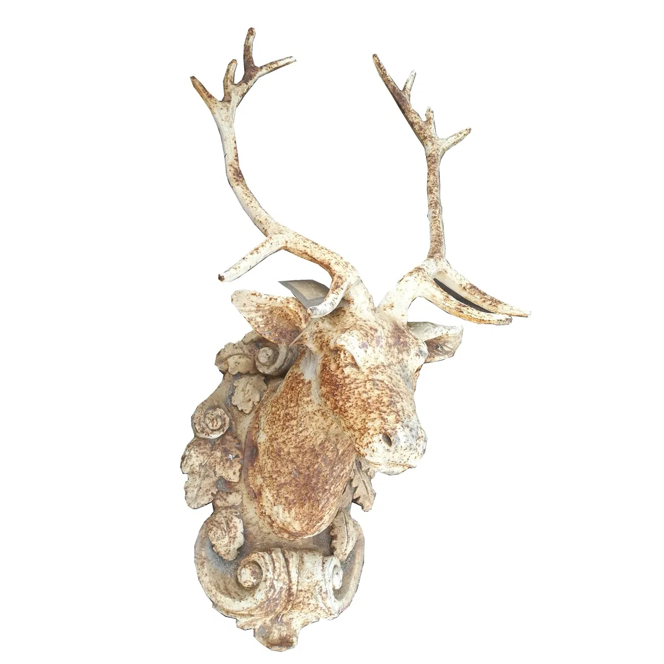 Garden Cast Iron Deer Head Sculpture