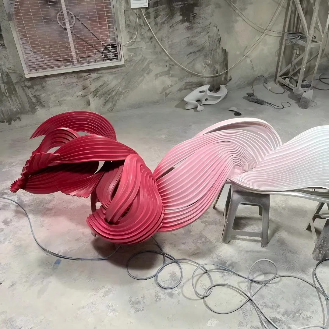 Custom Made Fiberglass Resin Home Decoration Wall Flower Art