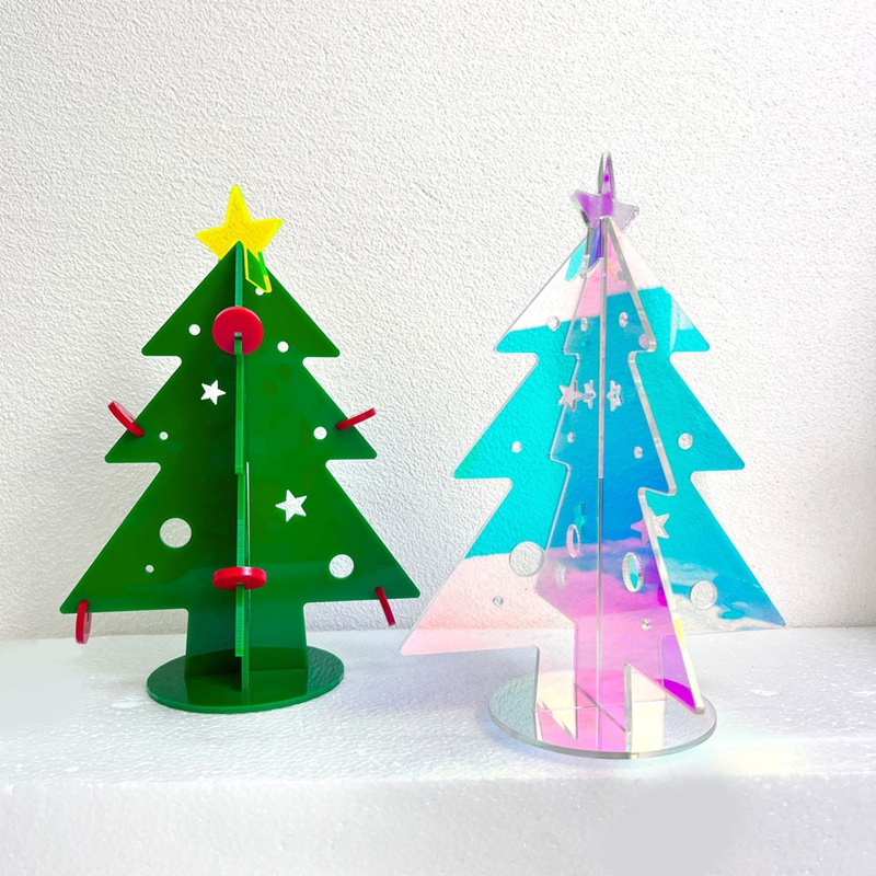 Custom Acrylic Christmas Figurines &amp; Tree &amp; Gift for Holiday Home Decor